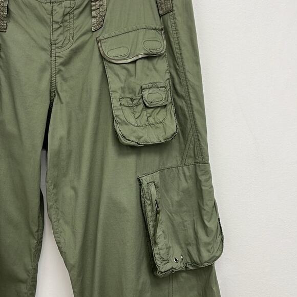 Vintage Y2K Abercrombie & Fitch Cargo Pockets Utility Jogger Baggy Pants Size 8 - Picture 7 of 15